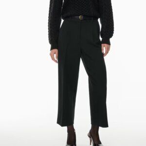 ARITZIA EFFORTLESS PANTS CROPPED WILFRED SIZE 6 black